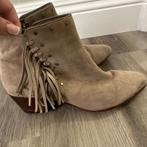 Tan booties